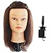 Lian's 14-15" Cosmetology Mannequin Manikin Head 85% Human Hair with Free Clamp