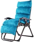 s Tumbonas/Tumbona de Patio Zero Gravity Tumbona Plegable de Gran tamaño para Exteriores Silla de jardín reclinable Tumbona para el hogar (Azul Claro) Vision