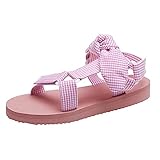 Sandalias para mujer, sandalias de verano con cremallera, zapatos planos, sandalias planas, sandalias romanas retro con separador de dedos, sandalias huecas, sandalias para playa, zapatos cómodos, para el tiempo libre, sandalias con borde deslizante, informales, cómodas, sandalias con plataforma para mujer