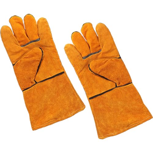 Didiseaon 1 Par Guantes de Barbacoa Resistentes al Calor para Cocinar Guantes Largos de Camping con Protección para y Muñecas para Hornear y Cocinar