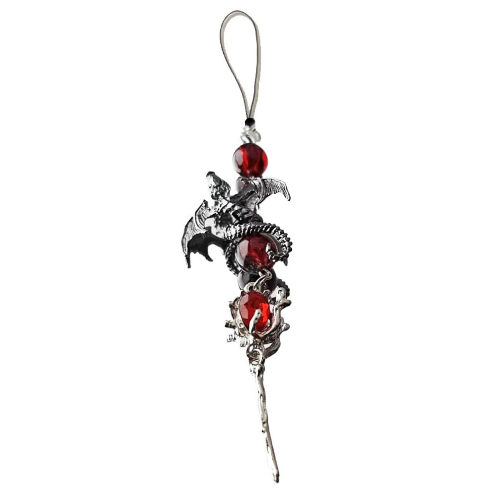 Jusongkwcp Boys Multicolored 4 Love Deepspace Sylus Keychain Gamw Figure Sylus Keyring Pendant Metal Dragon Chain Accessories