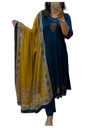 Ensemble kurti pour femme GoSriKi : tenue indienne chic en viscose pour vos sorties d'été