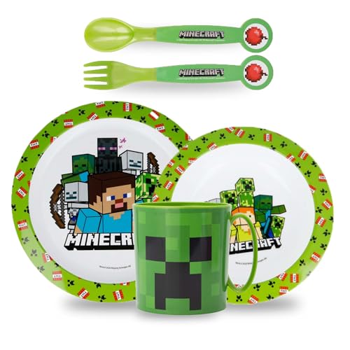 Sorrisini Vajilla Infantil | Juego de platos reutilizable apta para microondas | Vajilla de plástico irrompibles para niños, bebés | Set plato, cuenco para cereal, cubiertos, taza de 350ml MINE