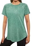 Adapté à diverses activités : Qu’il s’agisse d’aller à la salle de sport, de courir, de faire du yoga ou de se détendre à la maison, ce t-shirt de fitness pour femme s’adapte à votre style de vie actif. Associez-le à un haut de fitness pour femme, à une jupe de sport ou à un short préféré pour un look sportif, confortable et élégant.