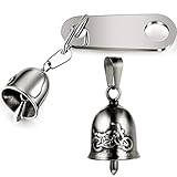 Para aplicaciones múltiples: la linda campana de guarda es adecuada como campana para montar en moto, está equipada con una percha, por lo que se puede colgar fácilmente en varias motocicletas; Además, también se puede aplicar como colgante de llavero