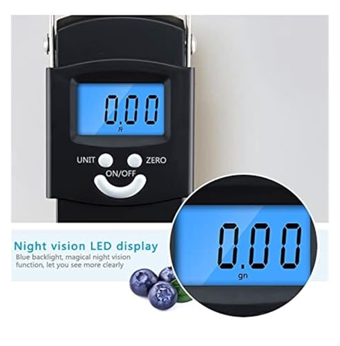 Portable Digital Luggage Scale 40kg/0.01kg - Mini Electronic Weighing Balance for Travel, Baggage, Fishing - Accurate Hanging Scale with LCD Display for Easy Reading