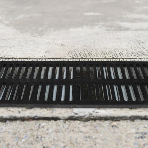 Plastique noir robuste pour ce drain rectangulaire durable d'évacuation extérieure