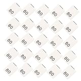 NUOBESTY Größenetiketten Waschbeständig 200 Stück Baumwoll für Kinderkleidung Gefaltet Bügelbar Größenmarkierungen für Kleidungsläden und Kinderbekleidung