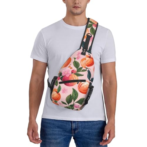 Mochila de Pecho Unisex con Estampado de Duraznos miniatura 7
