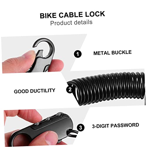 FAVOMOTO 2 Pçs Código De Bloqueio Bloqueio De Bicicleta Resistente Bloqueios Seguros De Bicicleta Bl