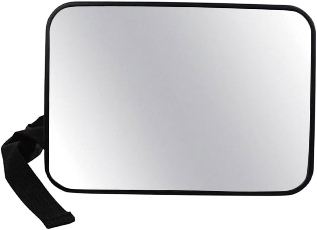 Car Mirror for Rear Facing Seats, 18.8×13.5cm Black Square Safety Rearview Mirror for Car Seat, Wide Angle View for Newborn Travel and Backseat Monitoring