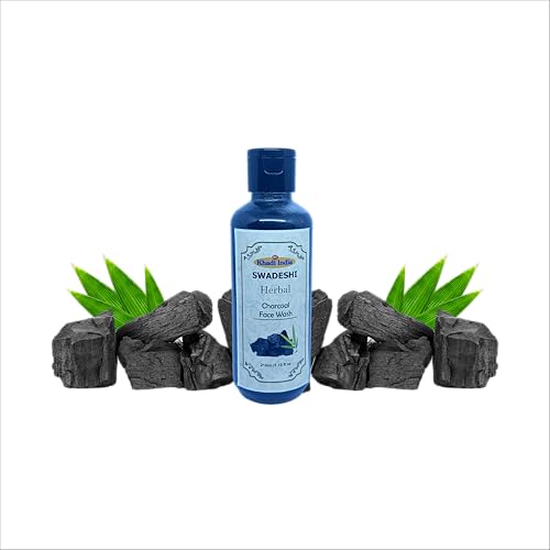 Image of Khadi Natural 100% Herbal Charcoal Face Wash - Deep Cleansing & Oil Control, Detox Formula for Clear Skin, Sulfate & Paraben Free - 420ml