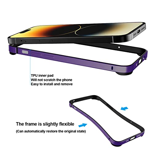 Coque iPhone 14 Pro Max métal antichoc premium fine