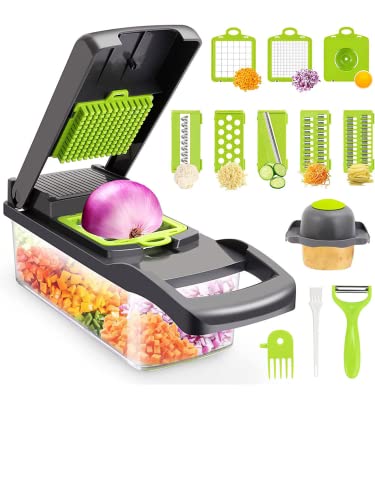 Célibstore-Coupe Légumes- Mandoline 12 en 1- Découpe légumineuses 33cm x