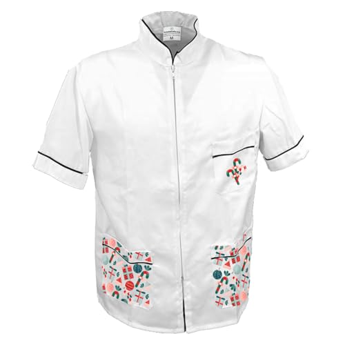 fratelliditalia.org Kasack Weihnachtsjacke Barbier Arbeit Weihnachten Schönheitssalon Friseur Herren Haarschneider