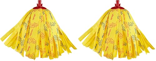 Vileda SuperMocio Soft Fiocco Ricambio, con il 30% in più di Microfibre, confezione da 2, adatto per il Sistema lavapavimenti Vileda SuperMocio, raccolta di sporco e capelli