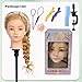 Mannequin Head with 80% Real Hair 28 Inch, Cosmetology Training Head for Hair Braiding, Styling, hair cutting Practice – Doll Head with Clamp (Light brown, 28In)