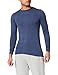 Damart tee Shirt Manches Longues Camiseta térmica, Azul (Marine Chiné 54119/08131/), Small para Hombre