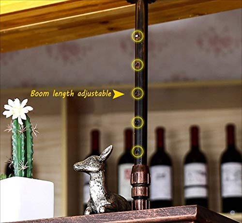 Casier inversé porte-bouteille bois massif rétro 80x28x20cm pour bar - 6