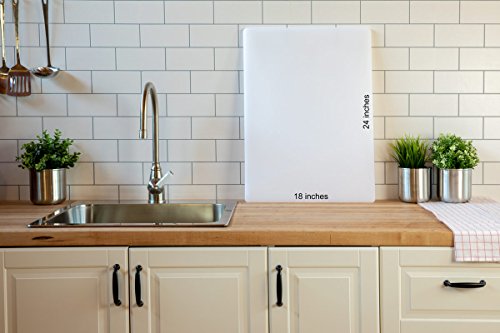 Thirteen Chefs Cutting Boards For Kitchen - 24 X 18 X .5" Multi Color Coded Plastic Cutting Board Set Of 6 With Non Slip Surface - Dishwasher Safe Chopping Board Set #TOP2