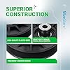 BlueStars 2 Pcs 194326 V-Idler Pulley with Carriage Bolt - Compatible with Craftsman Poulan AYP YT3000 YET4000 4500 GT6000 YTH21K46 Lawn Mower with 42" 54" Deck Drive V-Groove Pulley 532194326 280-659