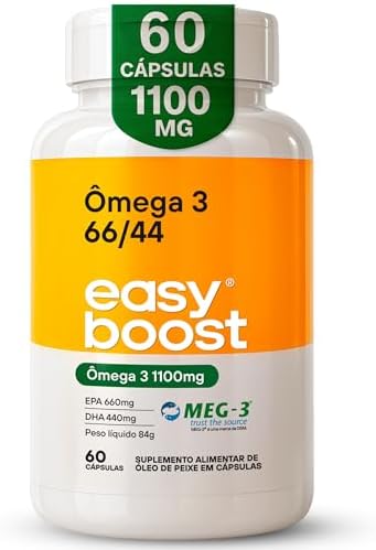 Ômega 3 66/44 Easy Boost Epa 660 Dha 440 1100mg 60 Caps