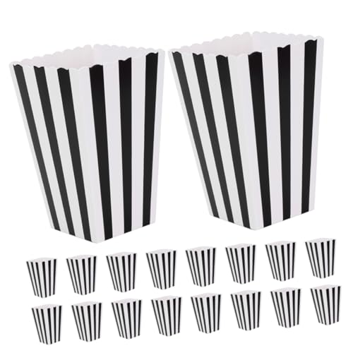 Cabilock 32pcs Box Carton Popcorn Bucket Small Popcorn Boxes Popcorn Boxes Bulk Popcorn Containers Movie Night Popcorn Holders Popcorn Boxes for Party Paper Popcorn Boxes White Cardboard