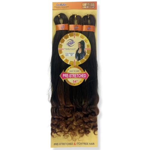 Cabelo Para Tranças 3X Goddess Curl Braid Aplique Ser Mulher 240g 135cm