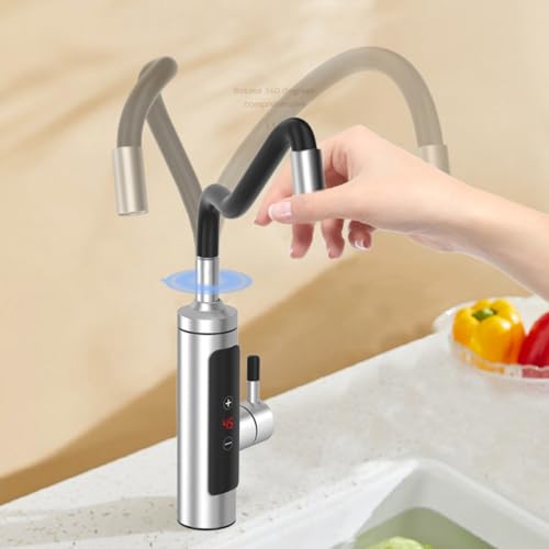 �d�C�����֌�Electric faucet���^�C���X�^���g�d�C������360�x��]���� LCD���x�\���d�C�����q�[�^�[���� �ƒ�p������ 3�b���M�֌� �ߐ� �u�ԓ��������� 3000W�ȒP�C���X�g�[�� �≷�؂�ւ� �ߔM�ی� ���͕��� 33��?60�����x����