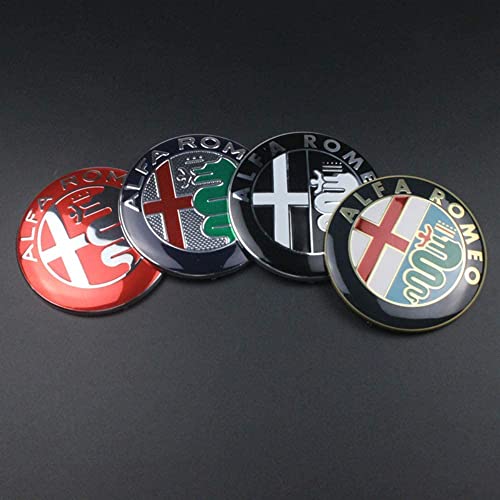 Alfa Romeo Logo Badge Badge Autocollant Taille 74mm pour Giulietta Spider Mito 147 156 159 166 GT Stelvio Giulia Car Styling (??) Cover