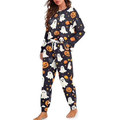 Image of Womens Lounge Set Long Sleeve Soft Pajama Sets