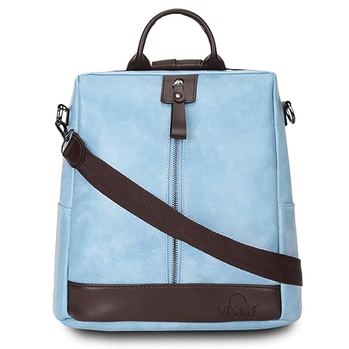 VISMIINTREND Fashion Leather Anti Theft Backpack Handbag Shoulder Purse Bag with Sling Belt for Women and Girls | Casual | Travel | College | Work | Laptop | Office | Birthday | Gift | Wife | Diwali