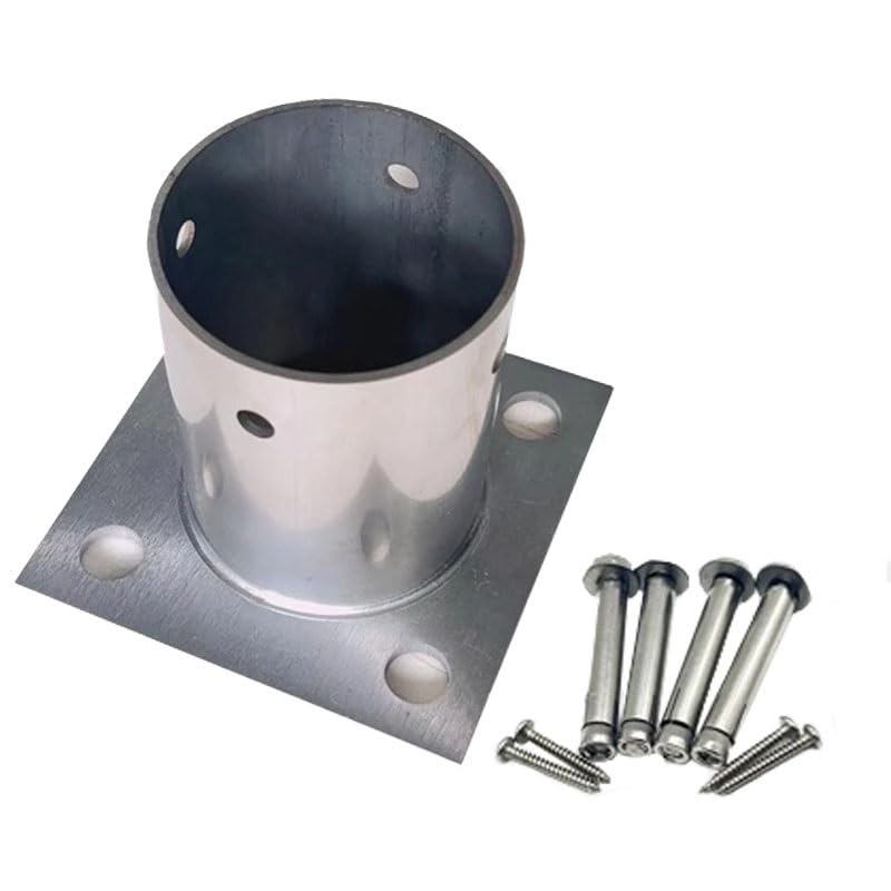 Support de poteau de clôture rond 80x80mm et base de pergola