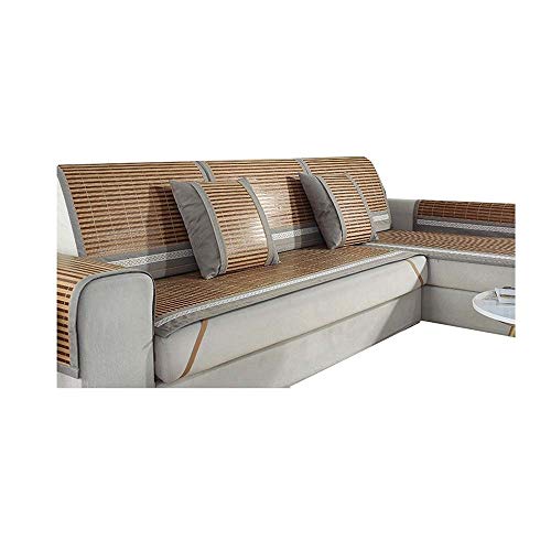 ALGWXQ Dining Chairs Car Seat Chair Pads Saving Condition Bamboo Honeycomb Non Slip Back Well Filled Natural Soft Rectangle Easy Washable Cotton Ties Large Kitchen Protectors Floor Square ，19 sizes