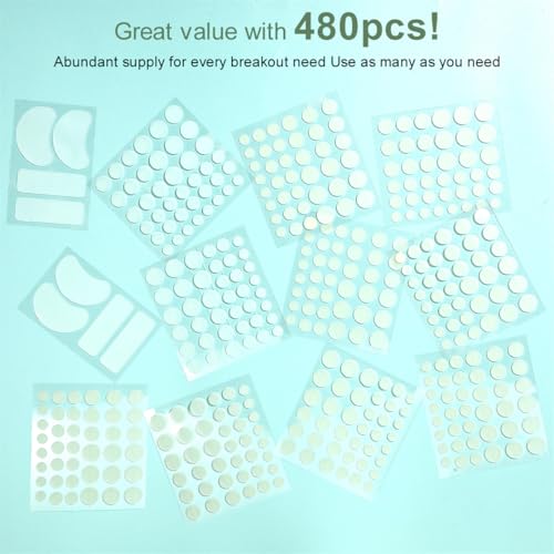 Unsichtbare Pickel Patch 408 Stück Hydrokolloid Akne Pflaster Wasserdicht Anti Pimple Patches für Unreinheiten Gesicht Aknebehandlung