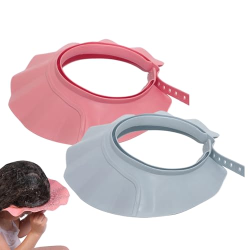 Señal de lavado de pelo para bebé, 2 piezas de protección suave y cómoda, visera de ducha para niños, para adultos, bañarse, duchas en casa, baño, lavabo, cara, ojos, orejas
