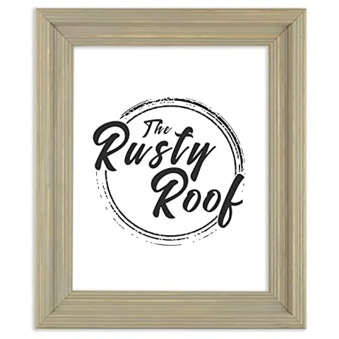 The Rusty Roof-Distressed Cimarron Stone Grey-Solid Wood Picture Frame-8x10 Cover
