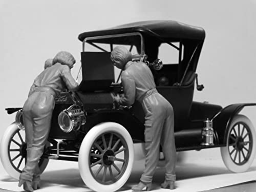 Kit de Figuras Plásticas ICM American Mechanics 1910s miniatura 3