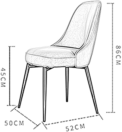 Juego de 4 sillas de Comedor de Cocina de Terciopelo tapizadas, Respaldo de Asiento, Patas de Metal, Silla Decorativa para el hogar, Sala de Estar, salón, cafetería, Restaurante, b
