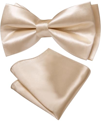 Image of Barry.Wang Mens Suit Vest Bow Tie Set 4PCS Formal V-neck Slim Fit Casual Solid Color Waistcoat Wedding Party Tuxedo