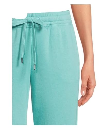 Secret Treasure Women's Cuffed Soft Sleep Pajama With Drawstring Tie And Two Side Pockets,(Teal Dust,3X), Green #TOP2