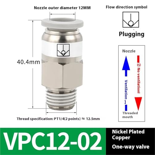 Raccord d'air pneumatique Union VPC pour bloquer les retours d'air dans vos circuits - 3