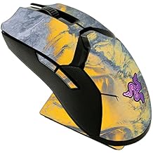 MightySkins Skin Compatible with Razer Viper Ultimate - Yellow Spill | Protective, Durable, and Unique Vinyl Decal wrap Cover | Easy to Apply, Remove, and Change Styles | Made in The USA