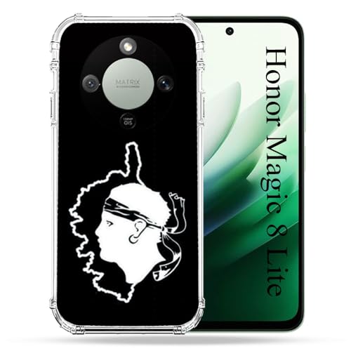 Coque Honor Magic 8 Lite 5G renforcée anti-rayures motif Voyage Corse