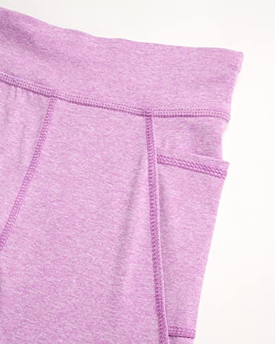 Reebok Girls' Leggings - 2 Pack Active Performance Sports Tights (Size: 7-16), Size 7, Black Colorblock/Pink #TOP2