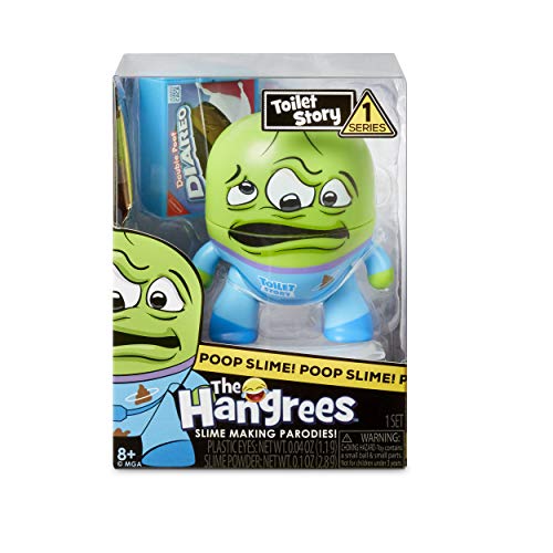 MGA Entertainment The Hangrees Toilet Story Collectible Parody Figure with Slime, Multicolor