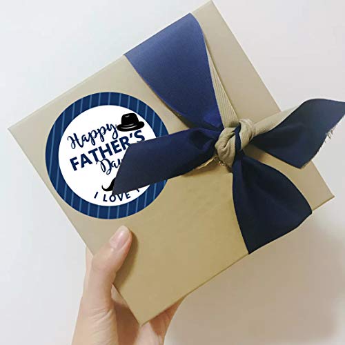 Besttile Happy Father's Day Envelope Seals Labels Stickers Party,2 Inch Father's Day Gift Wrap Circle Labels For Party Favor,500 Stickers Per Roll #TOP5