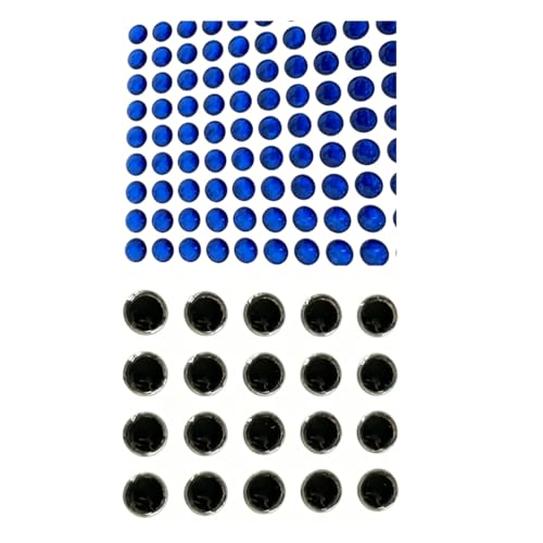 2000 adhesivos 3D para cebos de pesca 3-8mm colores miniatura 1