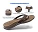 LLSOARSS Plantar Fasciitis Feet sandal with Arch Support - Best Orthotic flip flops for Flat Feet，heel pain- For Women (8 M US, Brown)