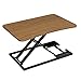 Produktbild EPHEX Sitz Steh Computertisch Stehpult Höhenverstellbarer Schreibtisch, Sitz-Steh-Schreibtisch Computer Monitor&Laptop Standtisch, 72.5 x 47cm Plattform, 6cm zu 39.5cm (Natur)